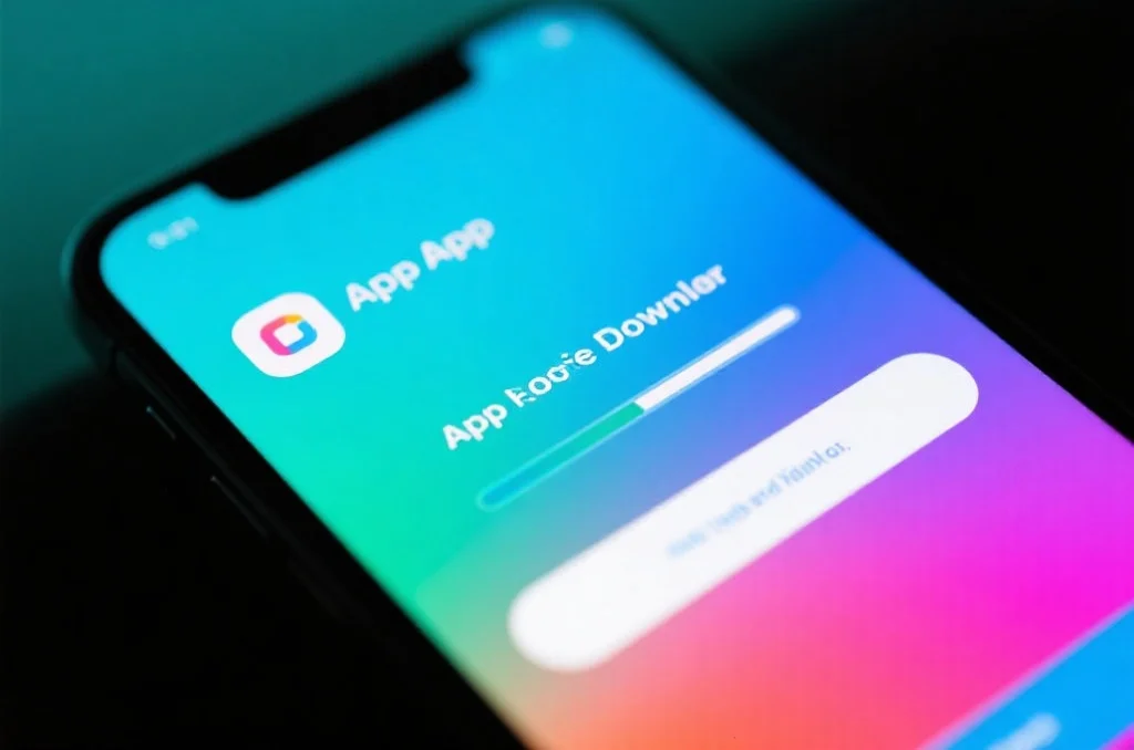 Android手机屏幕显示益达娱乐App下载进度条